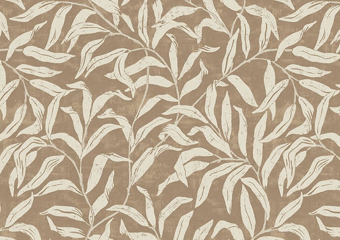 Trailing Vines, Vintage Brown - Motorised Roman Blind - Image 7